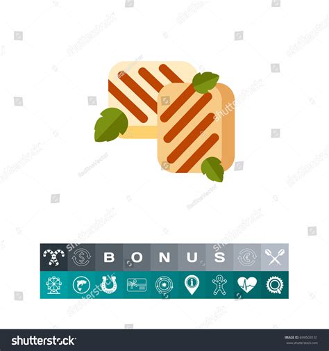 Homemade Halloumi Icon Stock Vector Royalty Free 699503131 Shutterstock