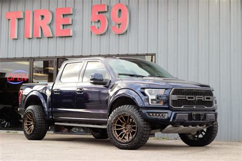 Ford F Raptor Blue Fuel Off Road Rebel D Wheel Front