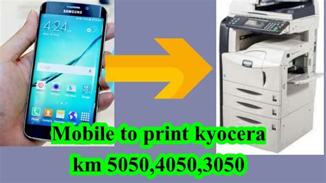 Kyocera Km 5050 4050 3050 Machine Mobile To Print Kyocera Machine