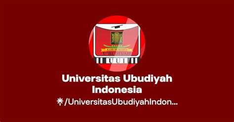 Universitas Ubudiyah Indonesia Instagram Facebook Linktree