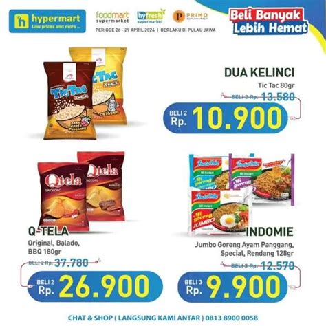 Promo Hypermart Beli Banyak Lebih Hemat April Aneka Snack