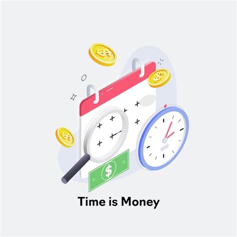 Time Is Money Business And Finance Concept Premium Vector