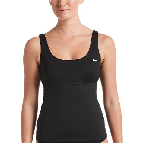 Nike Womens Essential Scoop Neck Tankini Academy