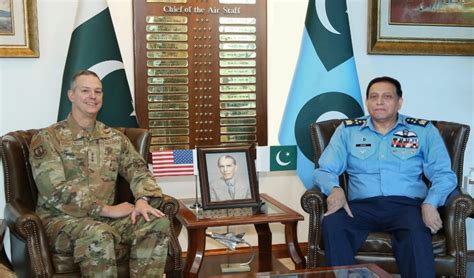 Commander Us Air Forces Central Command Calls On Pak Air Cheif The