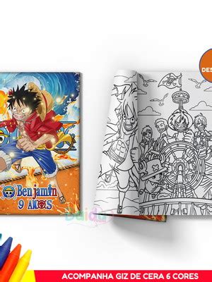 Revistinha Para Colorir One Piece Compre Produtos Personalizados No Elo7