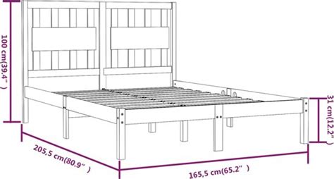 Vidaxl Bedframe Massief Grenenhout X Cm Bol