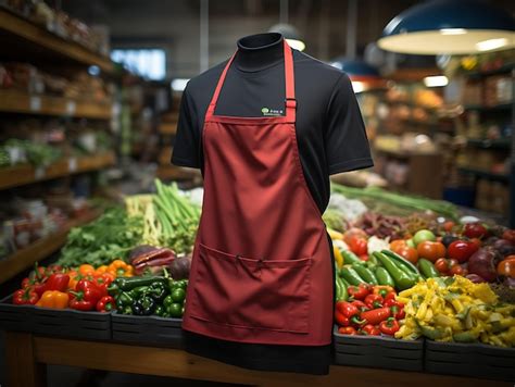 Premium AI Image | A Chef Apron in a Bustling Food Market Ca Chef ...