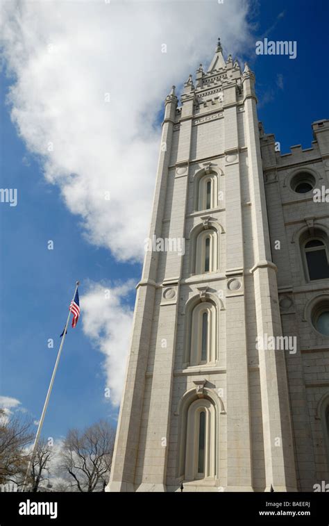 Mormon Temple in Salt Lake City, Utah Stock Photo - Alamy