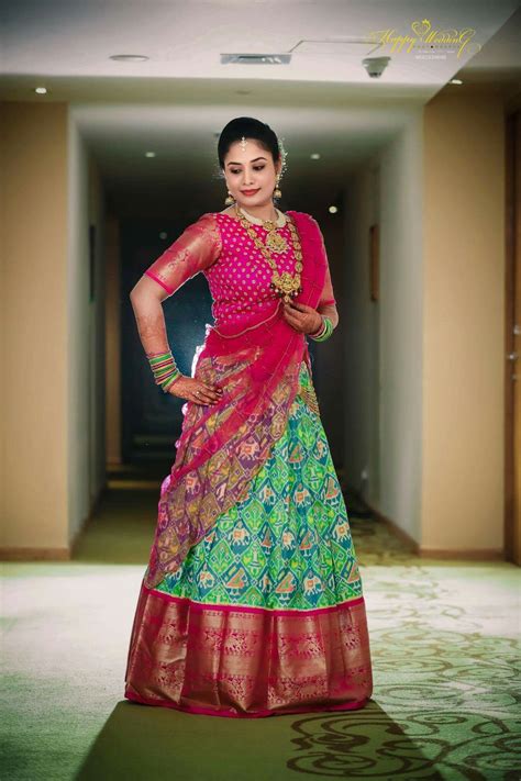 Pin By C Ri Sha On Women Wear Crop Tops Lehengas Half Saree