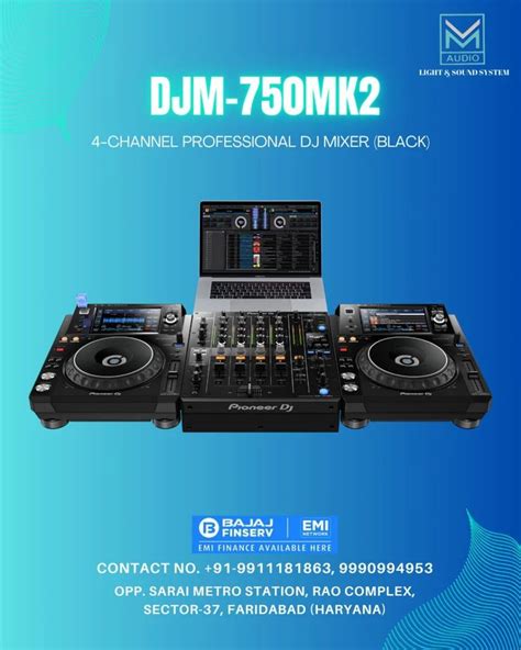 Black Pioneer Djm 750mk2 4 Channel Dj Mixer 6 6 Kg At Rs 135000 In