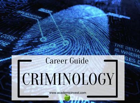 56 Careers You Can Pursue With A Criminology Degree