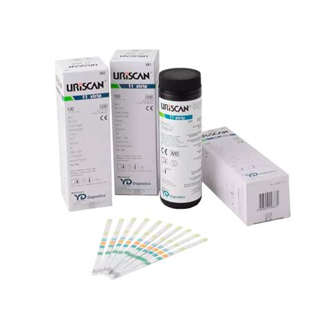 Тест-полоски для анализа мочи URISCAN 11 strip - Labra - медицинское ...