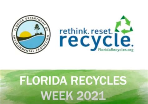 Florida Recycles Week Watch Now Florida Recycling Partnership