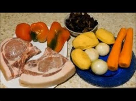 ТУШЕНОЕ МЯСО С ОВОЩАМИ И ГРИБАМИ в чугунке в духовке. Потрясающе ...
