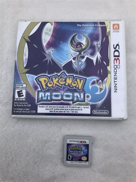 Pokemon Moon Nintendo 3ds Rpg Game Cartridge Only Ebay