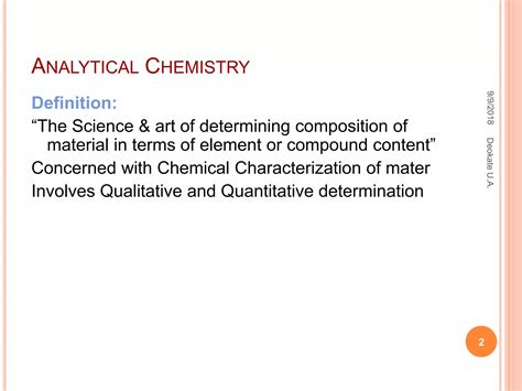 1 Introduciton To Analytical Chemistry1 Ppt