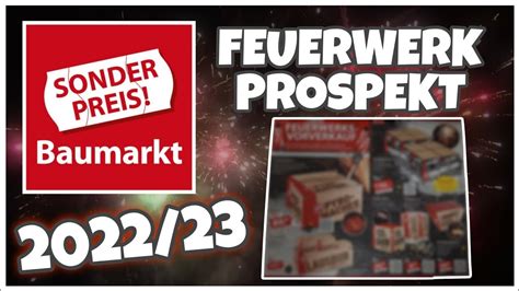 Sonderpreis Baumarkt Feuerwerk Silvester Prospekt Pyro Tv