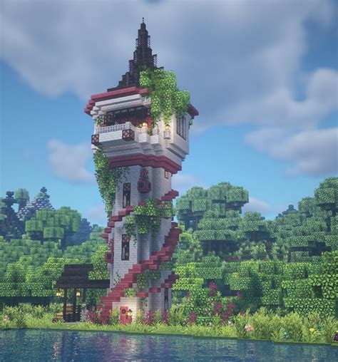 Rose Tower Aesthetic Minecraft Fairytale Tower By Kelpie The Fox