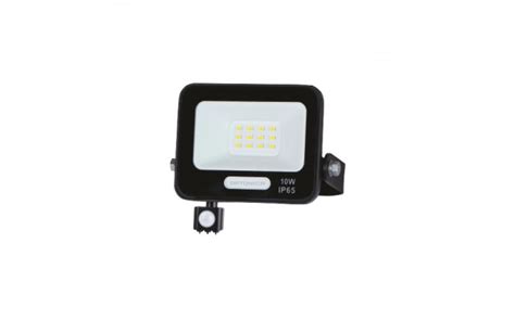 Led Smd Floodlight Ip Black Body With Sensor Optonica Led