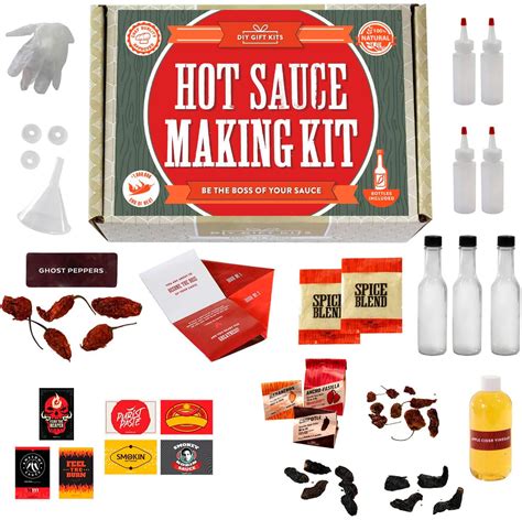 Amazon DIY Gift Kits Deluxe Hot Sauce Making Kit With Recipes