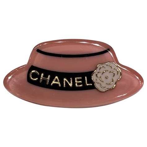 Coco Chanel Lucite Hat Brooch Spring Collection 2018 At 1stdibs