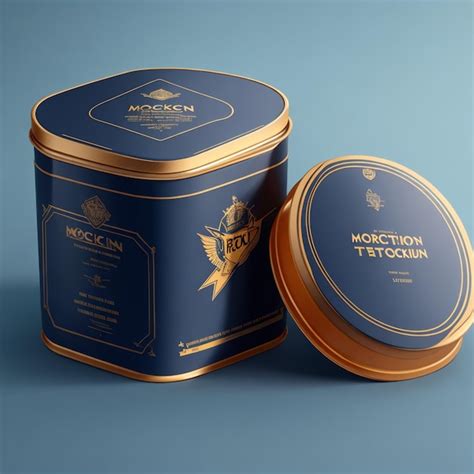 Premium Ai Image Vector Tin Mockup