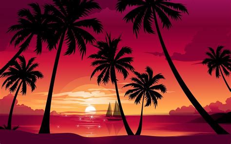 Miami Sunset Wallpapers - Wallpaper Cave