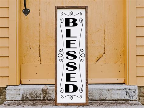 Blessed Wood Sign Blessed Wood Sign Home Decor Sign Wood Etsy