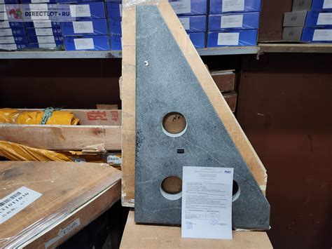 Угольник поверочный гранитный УП-ТК 630х400х63 мм Класс 0 с Калибровкой ...