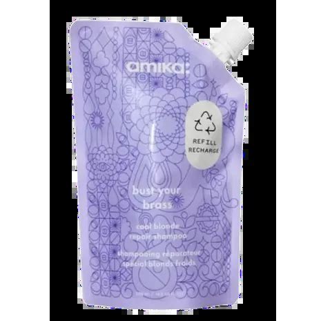 Buy Amika Bust Your Brass Cool Blonde Repair Shampoo Ml Amika Haircare Amika Online