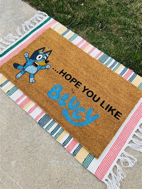 Hope You Like Bluey Doormat Freya Made Decor