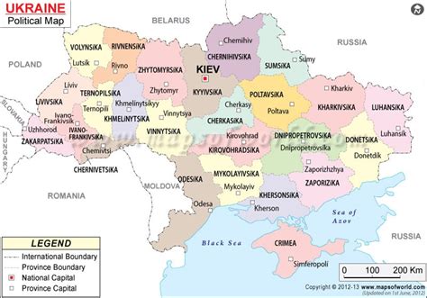 Ukraine Map Europe