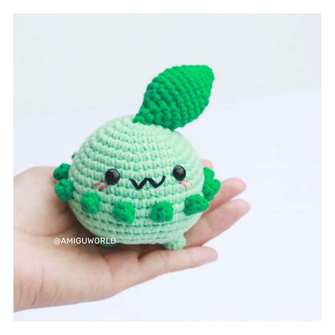 Chikorita Pokémon Crochet Pattern Amigurumi Tutorial Pdf In