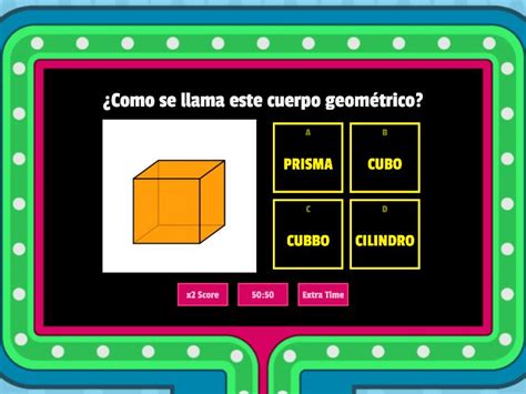 Cuerpos Geomètricos 4to grado Gameshow quiz