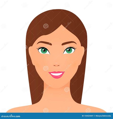 Beautiful Long Hair Brunette Woman With Beauty Hairstyle Female Model