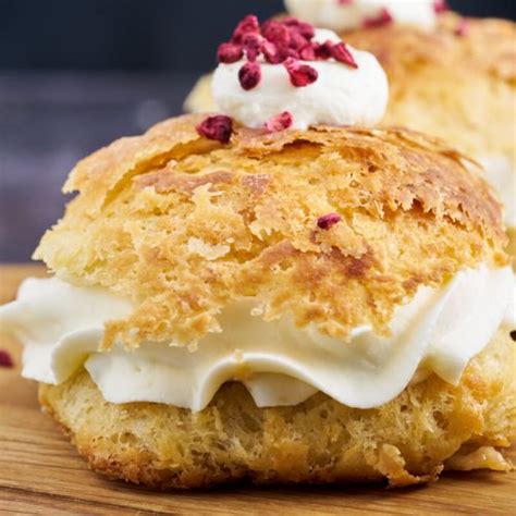 Danish Fastelavnsboller With Cream Shrovetide Buns Recipe From Scratch