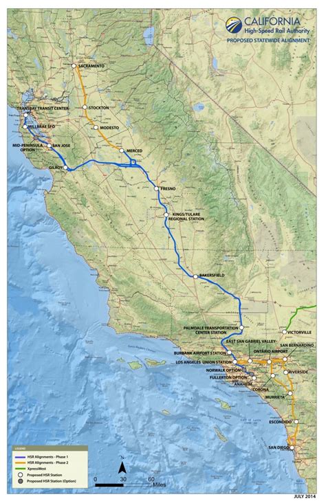 California High Speed Rail Progress Map - Free Printable Maps