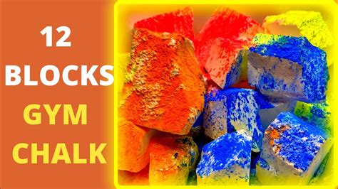 12 Blocks Of Gholibn Gym Chalk Crumble Satisfying Asmr Youtube