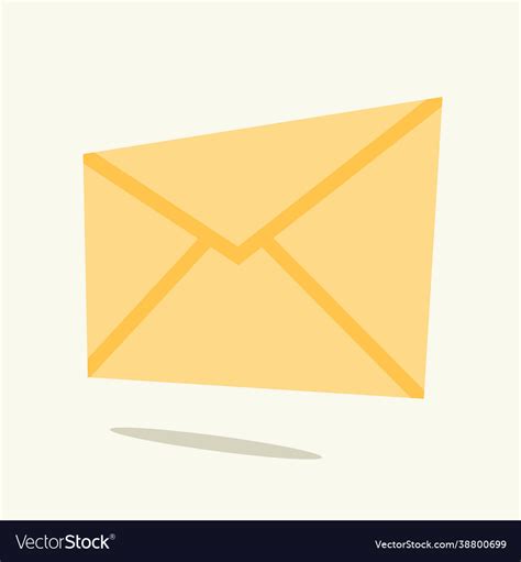 Envelope for letter in flat style Royalty Free Vector Image