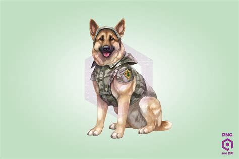 German Shepherd Wearing ARMY Uniform Graphic by Quoteer · Creative Fabrica