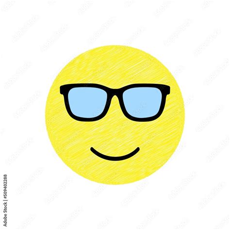 smiley  glasses vector illustration stock vector adobe stock