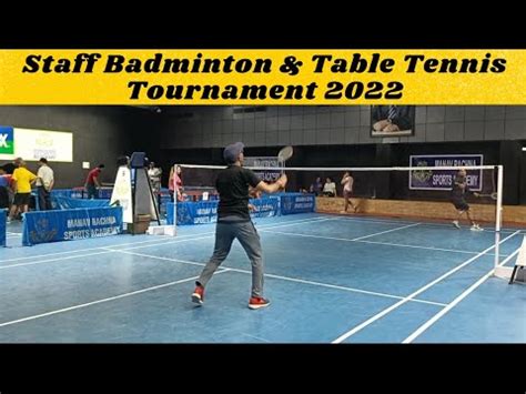 Staff Badminton Table Tennis Tournament 2022 Manav Rachna School