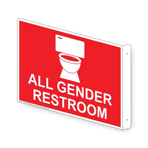 All Gender Restroom Sign Rre 25299proj Whtonred Restrooms