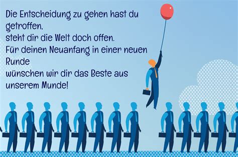 Abschied einer Kollegin mit passenden Sprüchen und Wünschen feiern