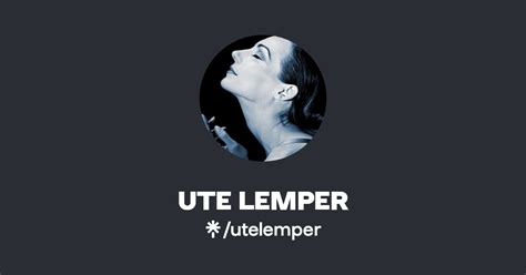 Ute Lemper Instagram Facebook Linktree