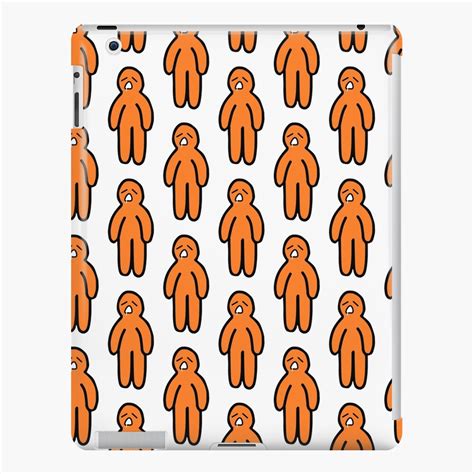 Coque Et Skin Adh Sive Ipad Pictogramme D Motic Ne Orange Endormi