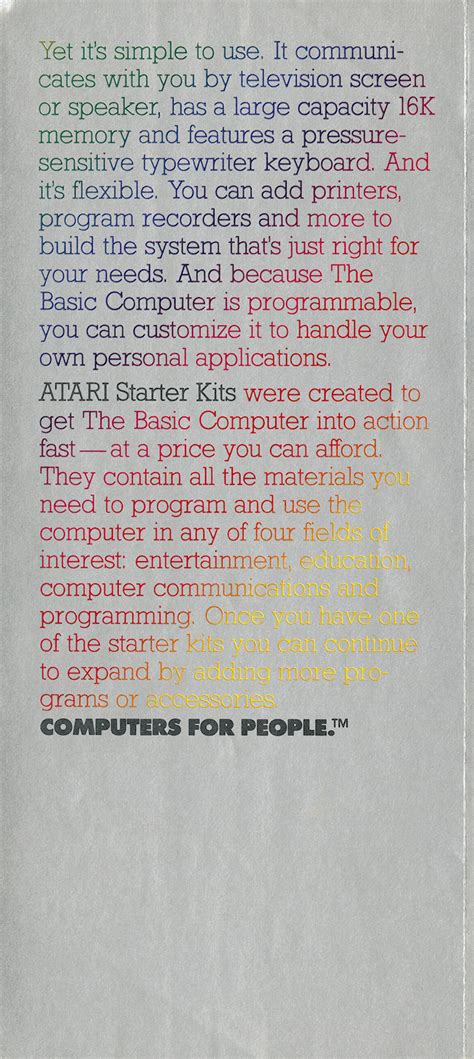 Atari 400 800 Xl Xe Catalog Atari 1981 English