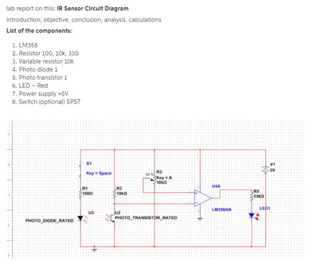 Schematic Diagram Infrared Sensor - Circuit Diagram