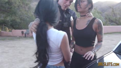 Cop Bangs Two Latinas And Gives Them Facials Gina Valentino Porn Videos