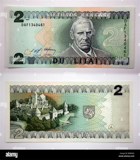 Banknotes of Lithuania. Lithuanian currency are litas Stock Photo - Alamy